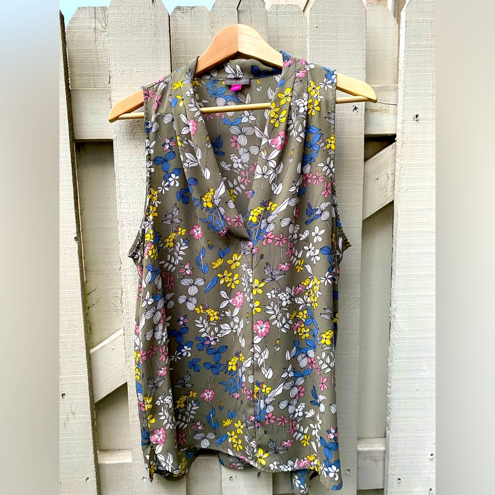 Vince Camuto Floral Sleeveless Top